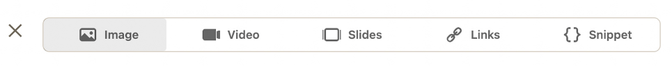 image of the multimedia toolbar for LinkedIn newsletters