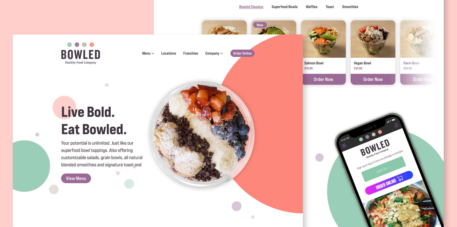 Bowled website desktop